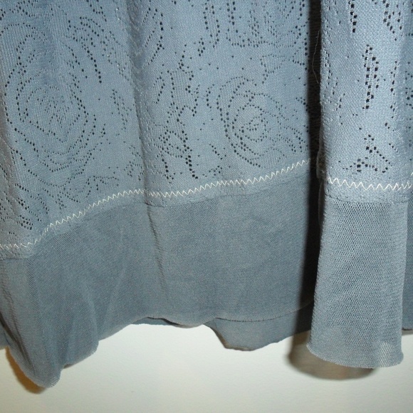 Free People Gray Lace and Mesh Dress Size Medium - Picture 6 of 6